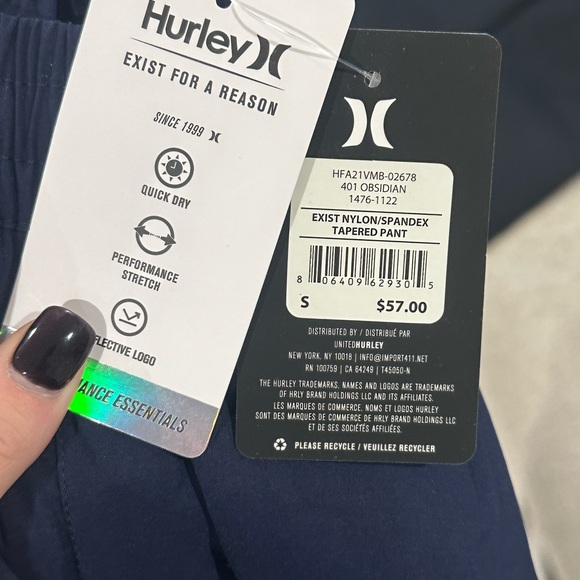 Hurley Obsidian Tapered Pants - Picture 4 of 4